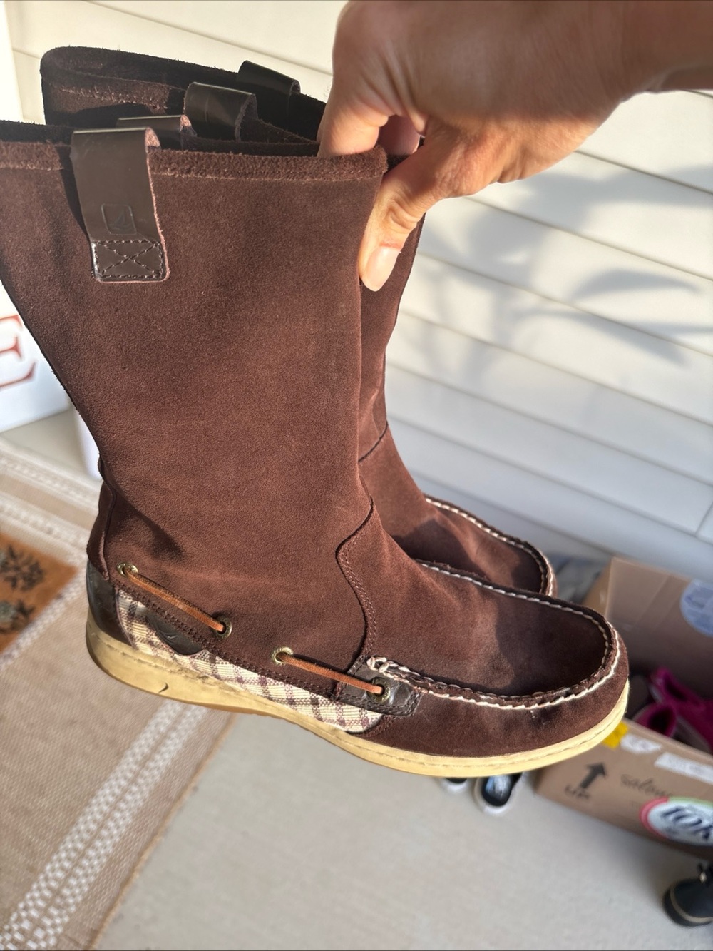 Women’s Sperry Top Sider Brown Suede Boots- size 8.5 - Picture 10 of 10